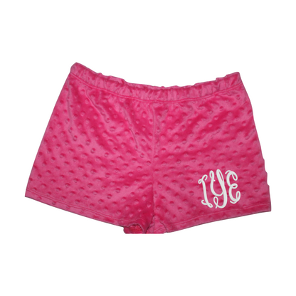 Monogrammed Minky Shorts