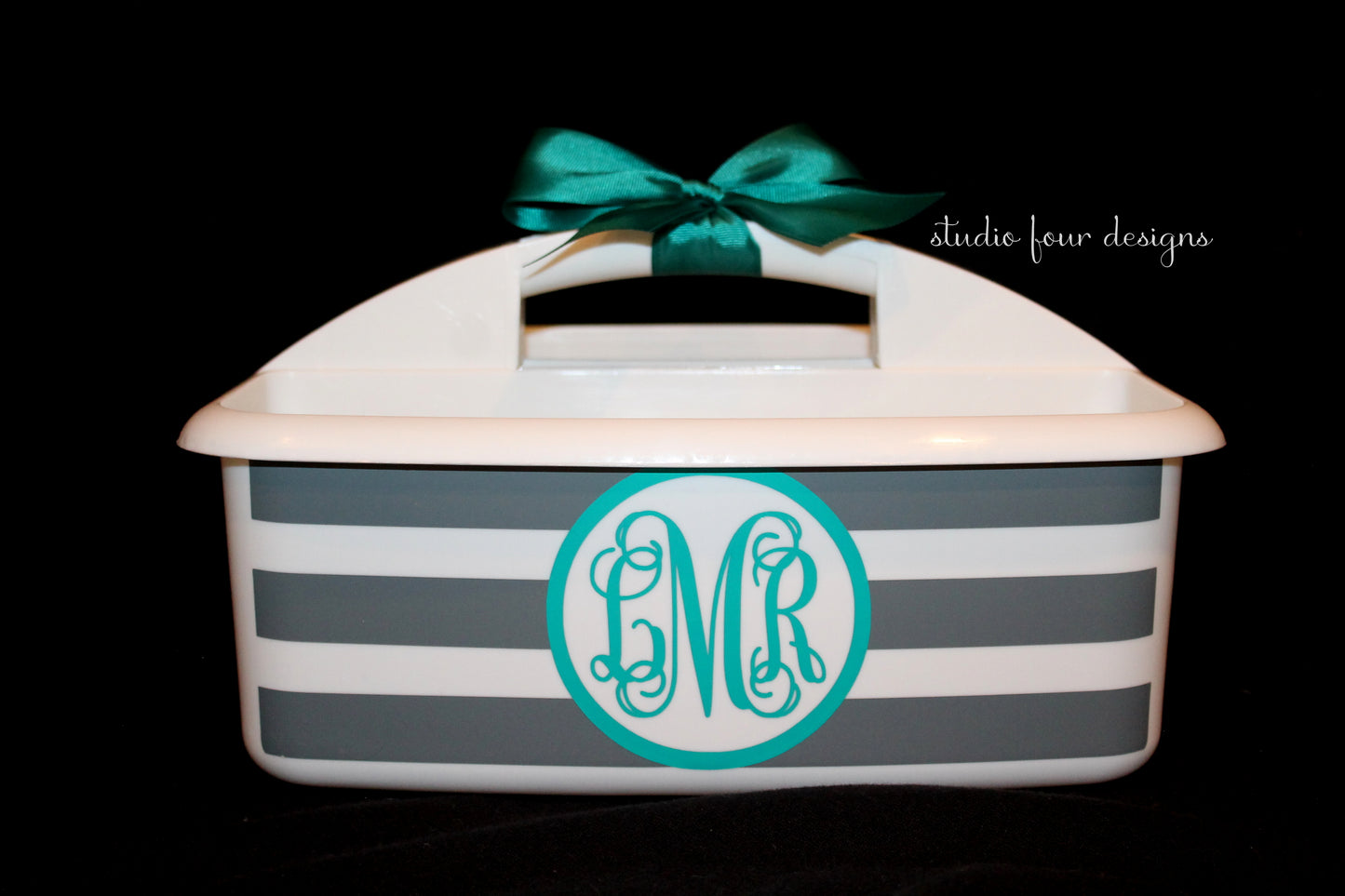 Monogrammed Shower Caddy