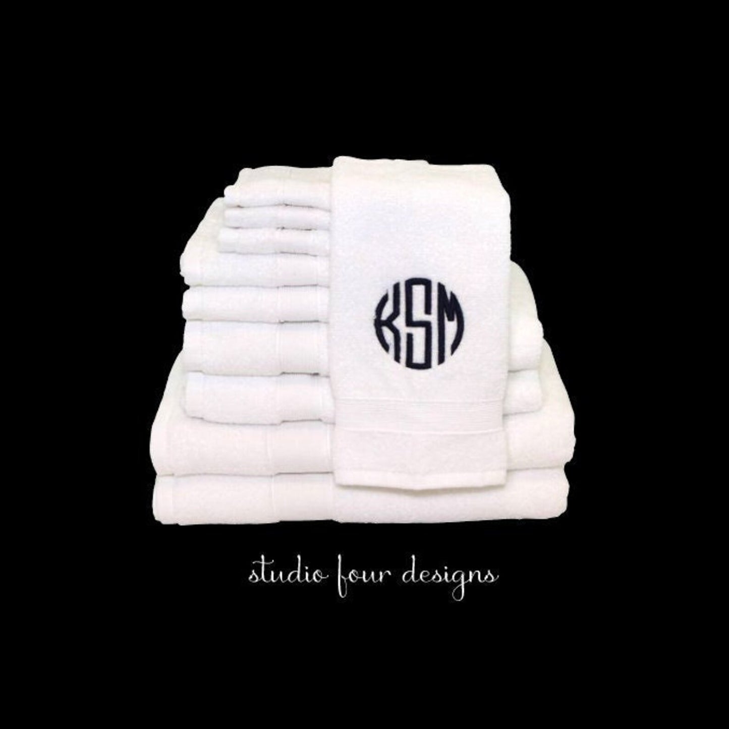 Monogrammed Bath Towel